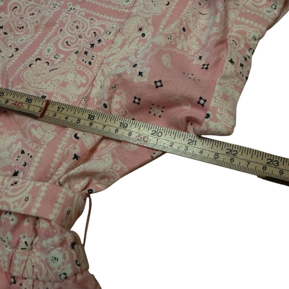 Lane Bryant Paisley Bandana Print Belted Romper Size 16 NWT Summer Resort Wear - Picture 10 of 15